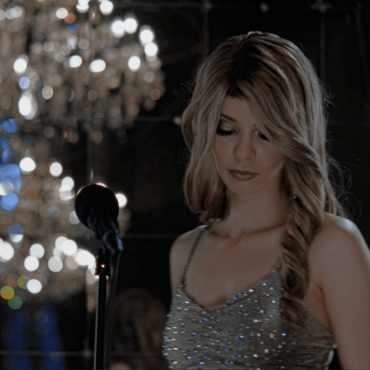 Marissa Marcel at a gala in Immortality.