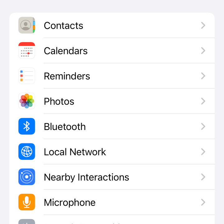Turning off precise location on an iPhone.