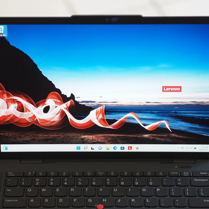 Lenovo ThinkPad X13s front view showing display.