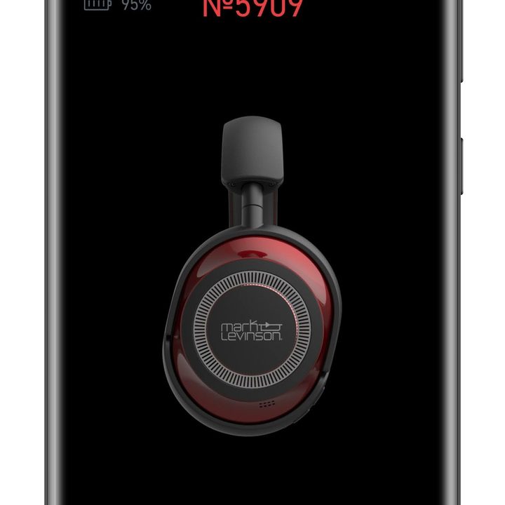Mark Levinson app battery page.