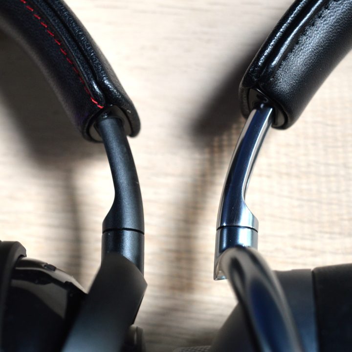 Mark Levinson No. 5909 and Master & Dynamic MW75 comparison: headband sliders.