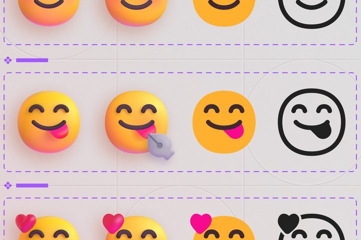 The design process of emoji.