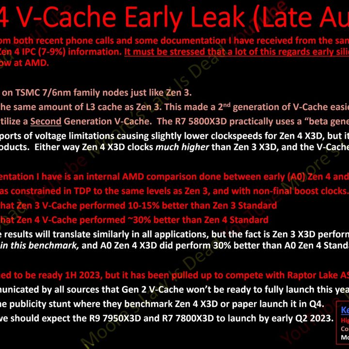 Speculations about the upcoming AMD Zen 4 3D V-Cache chips.