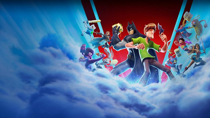 Multiversus cast surrounded by smoke.