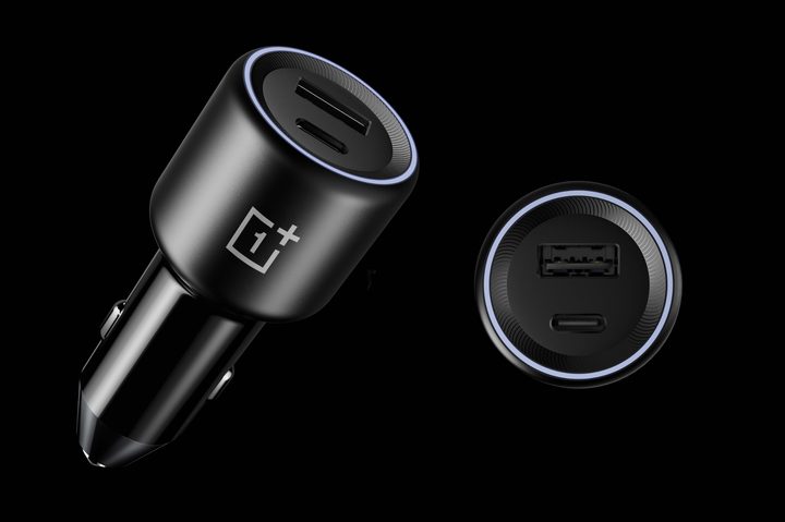 Official product render for OnePlus's 80W car charger.
