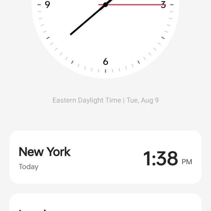 The Clock app on OxygenOS 13.