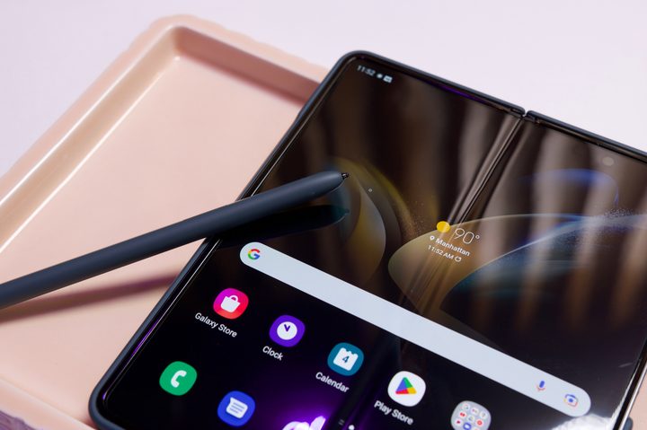 Samsung Galaxy Z Fold 4 with S Pen.