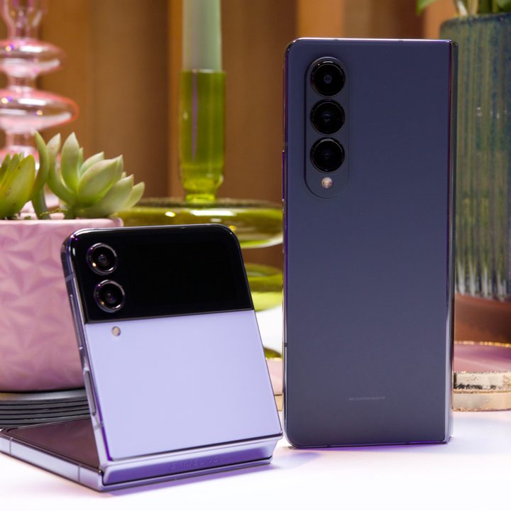 Samsung Galaxy Z Fold 4 and Galaxy Z Flip 4.