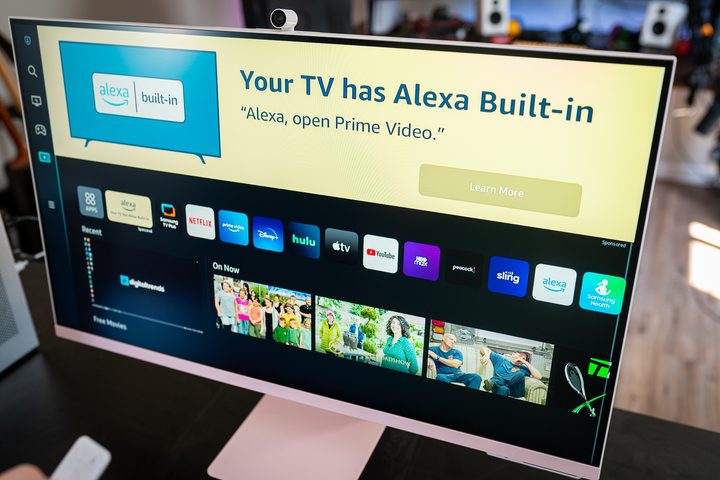 Samsung TV OS running on the M8 Smart Monitor.