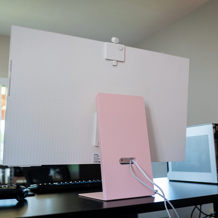 The back of the Samsung M8 Smart Monitor.