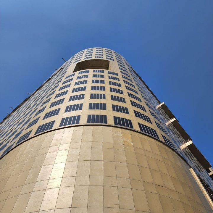 A building.