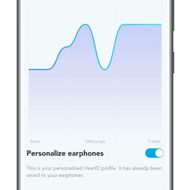 Soundcore app HearID result.