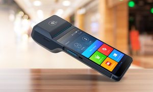 The Wiseasy point of sale system on a table.