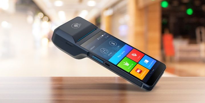 The Wiseasy point of sale system on a table.
