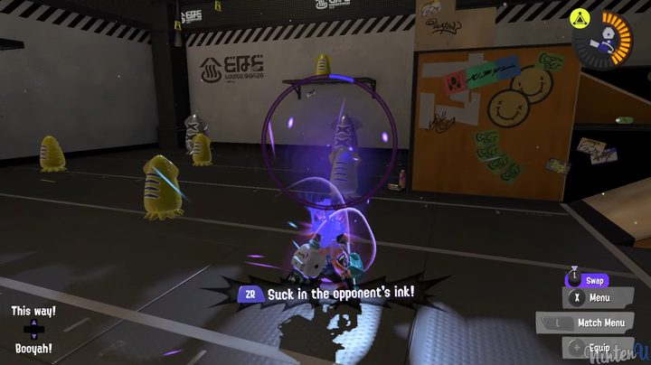 An inkling holding a ink vac.