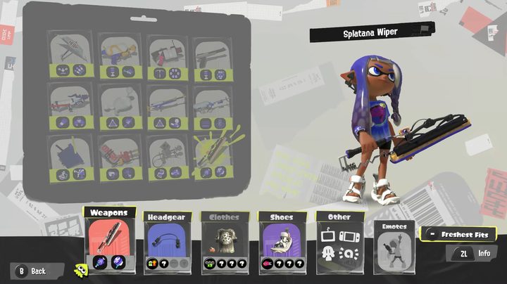 An inkling holding a weapon.