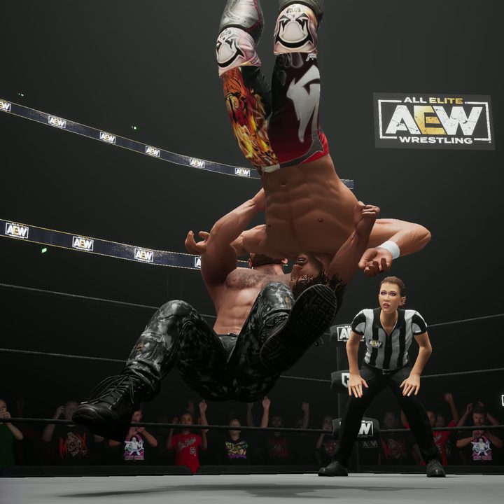 Kenny Omega and Jon Moxley battling in AEW: Fight Forever.