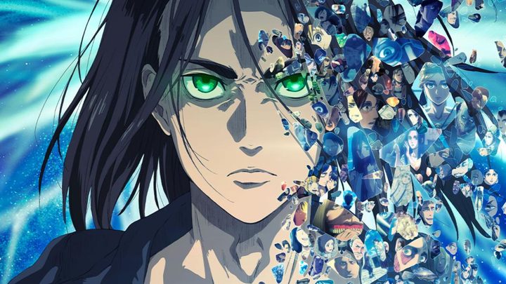 Eren Yeager in key art for Attack on Titan season 4.