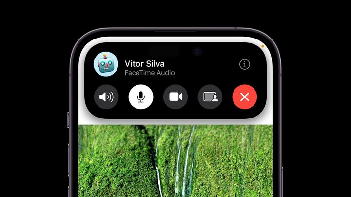 Dynamic Island on the iPhone 14 Pro.