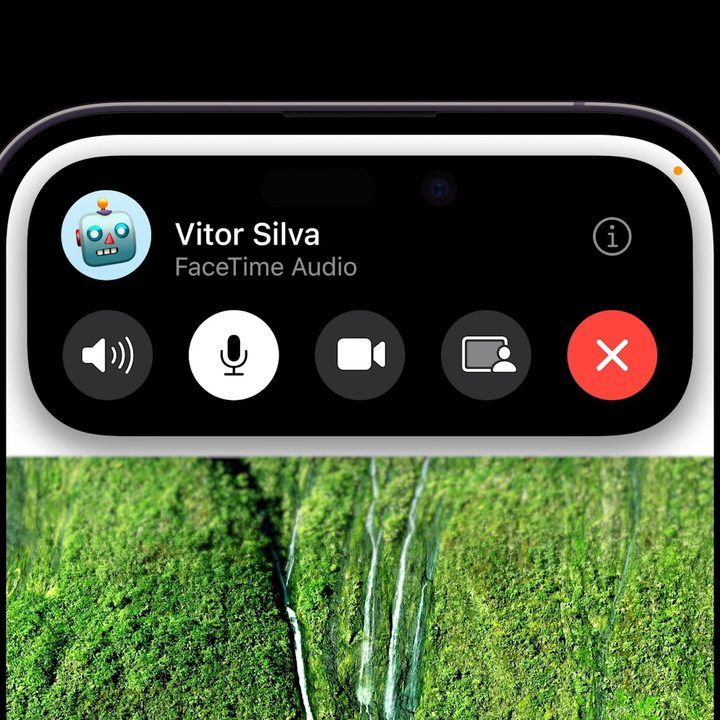 Dynamic Island on the iPhone 14 Pro.