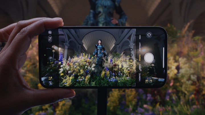 The camera app on the iPhone 14 Pro.