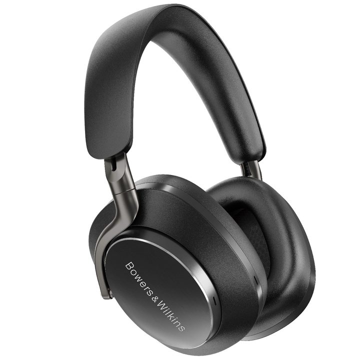 B&W Px8 wireless headphones in black.