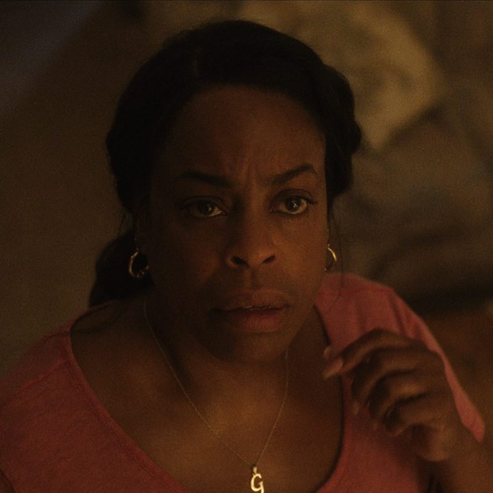 Niecy Nash staring up in a scene from Dahmer - Monster: The Jeffrey Dahmer Story.