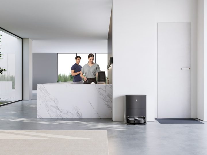 Deebot X1 Omni smart vacuum base that auto cleans and empties.