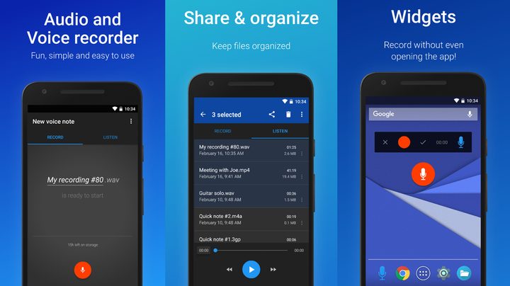 App screenshots