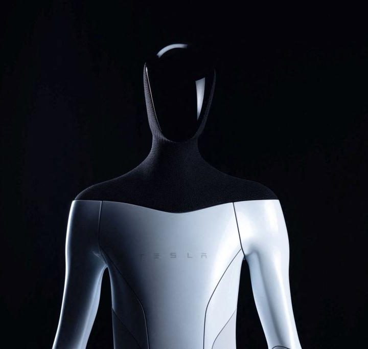 The Tesla Optimus humanoid robot.