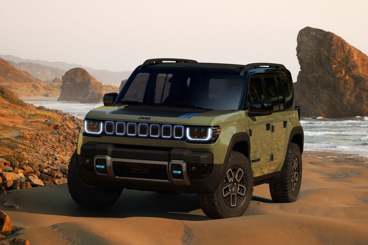 Rendering of the Jeep Recon electric SUV.