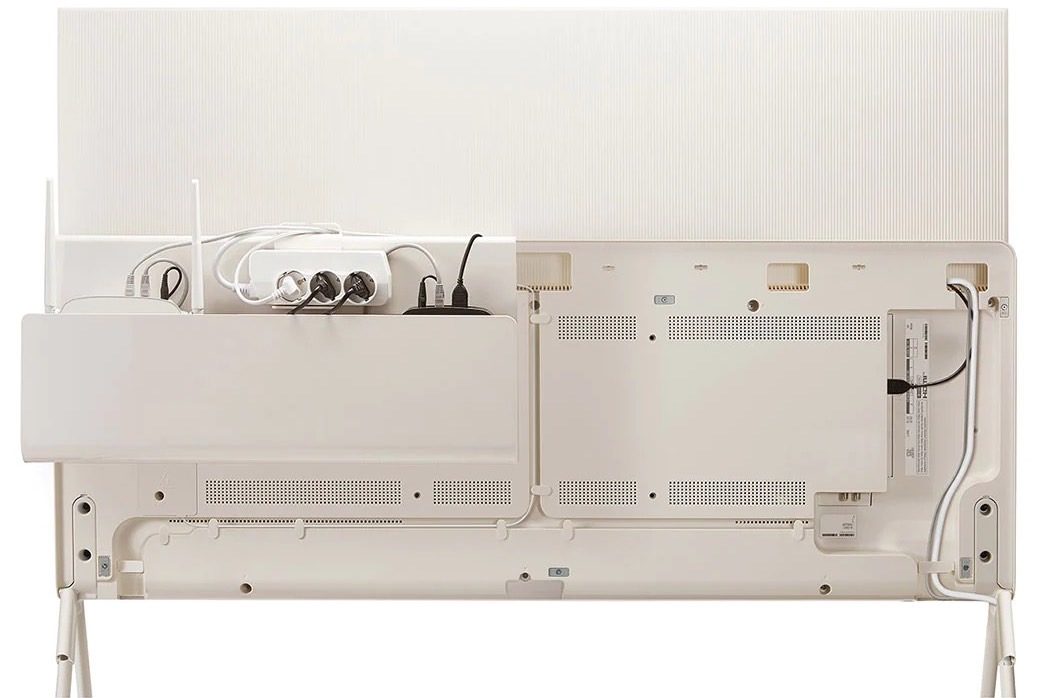 LGLG Objet Posé OLED TV back side.