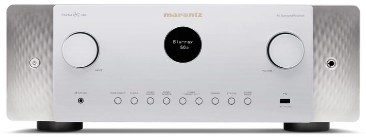 Marantz Cinema 60 8K AVR in silver.