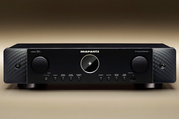 Marantz Cinema 70s 8K AVR in black.