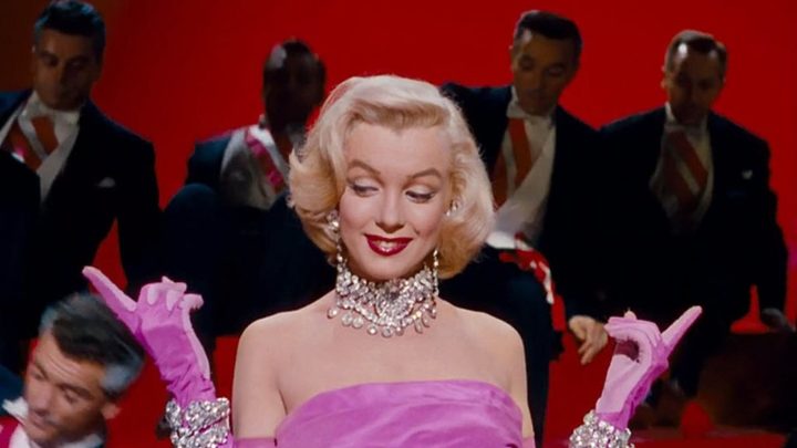 Lorelei Lee performing Diamons Are a Girl's Best Friends in Gentlemen Prefer Blondes.