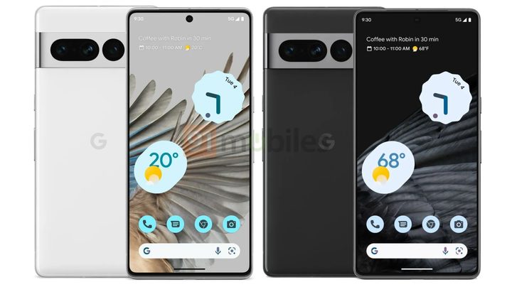 Google Pixel 7 Pro design render.