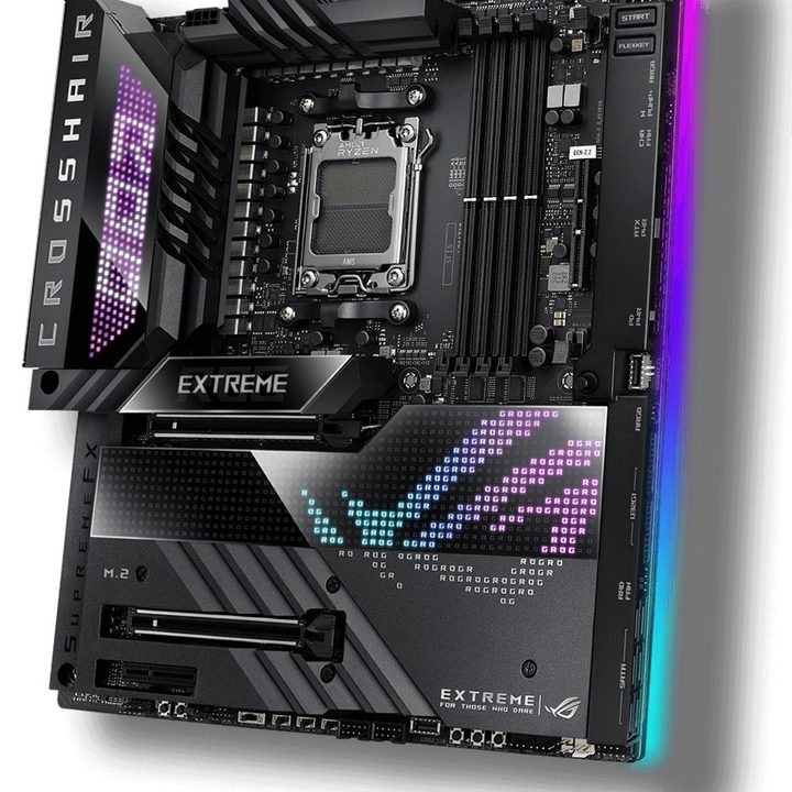 Asus ROG Crosshair X670E Extreme motherboard.