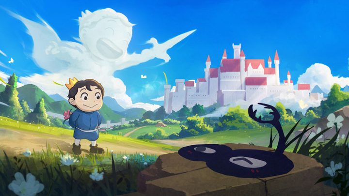 Ranking of Kings anime key art featuring Bojji and the shadow creature Kage.