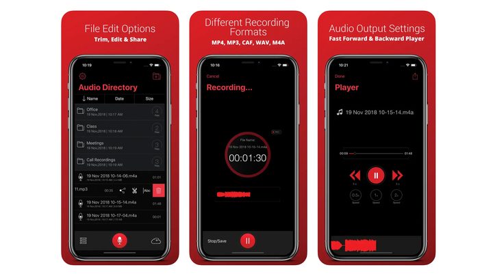 App screenshots