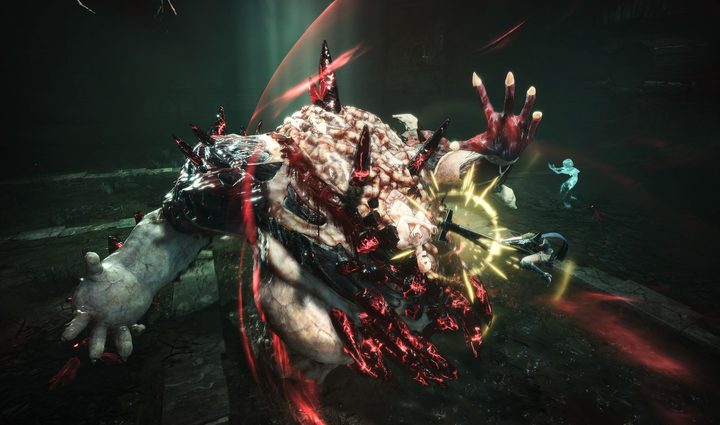 Briar fights an abomination in Soulstice.