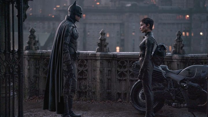 Batman confronts Catwoman in The Batman.