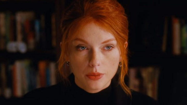 Taylor Swift as the older Sadie Sink character in All Too Well.