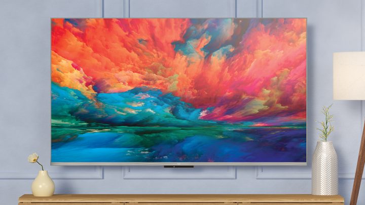 Artwork displayed on the new Amazon Fire TV Omni QLED television.