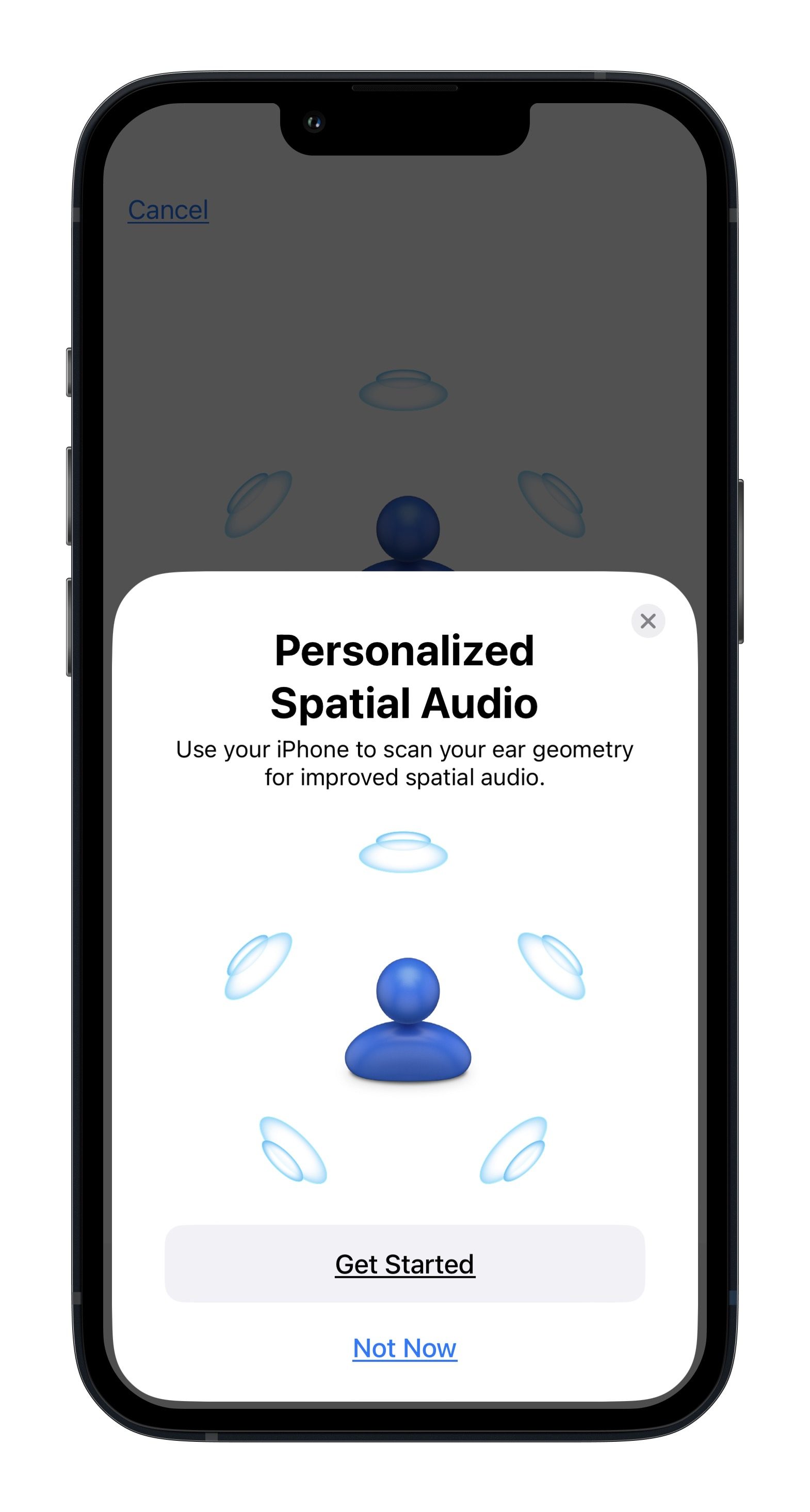 AirPods Pro 2 personalized spatial audio in iOS 16.