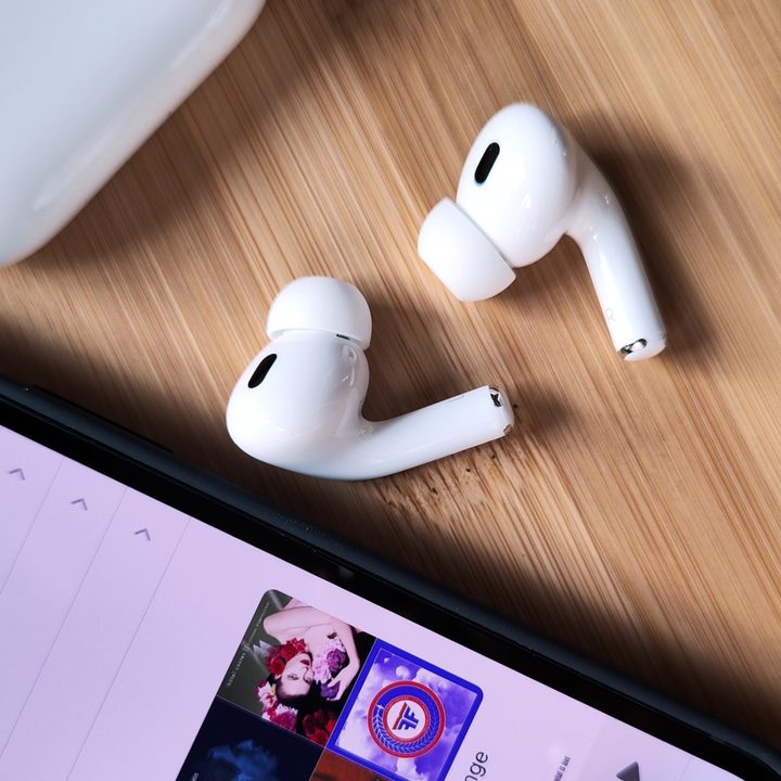 Apple AirPods Pro 2 close-up.