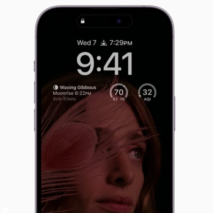 Always-on display on an iPhone 14 Pro.