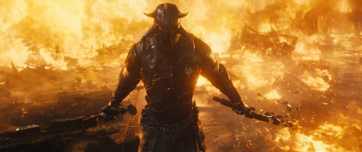 Ares prepares to battle in Wonder Woman.