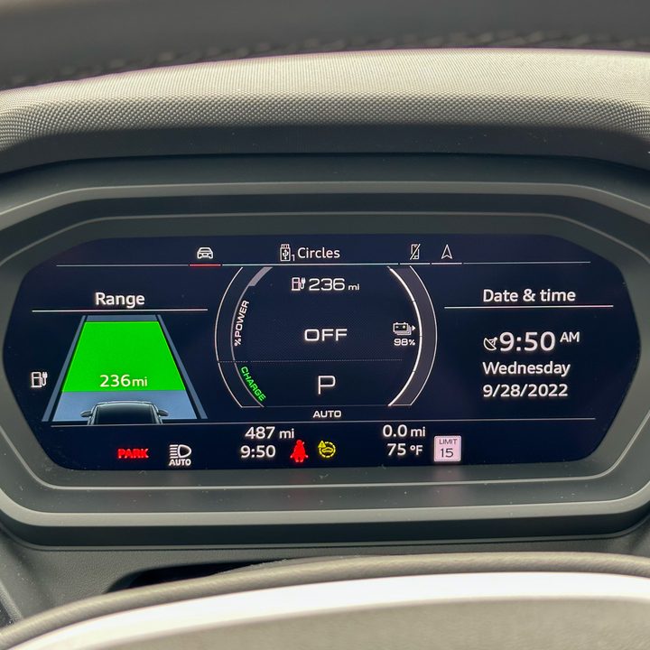 Audi Q4 E-Tron interior.