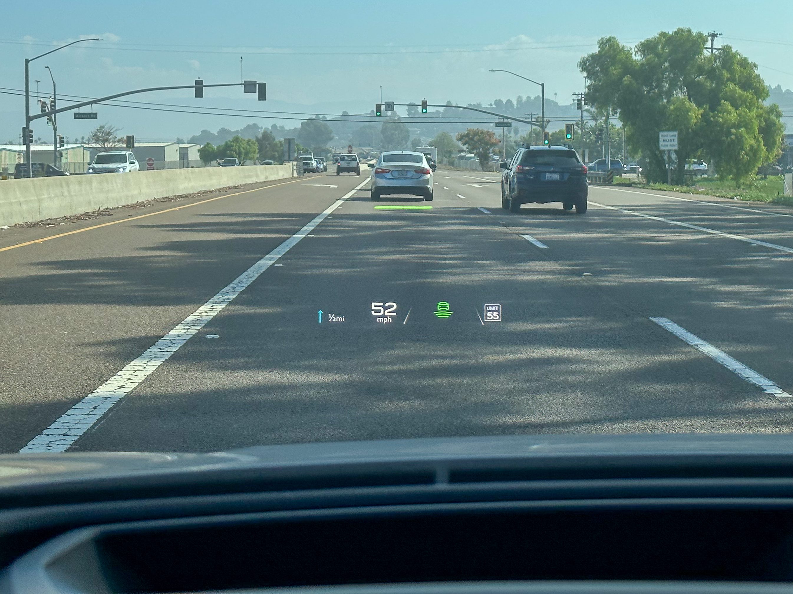 Audi Q4 E-Tron heads-up display.