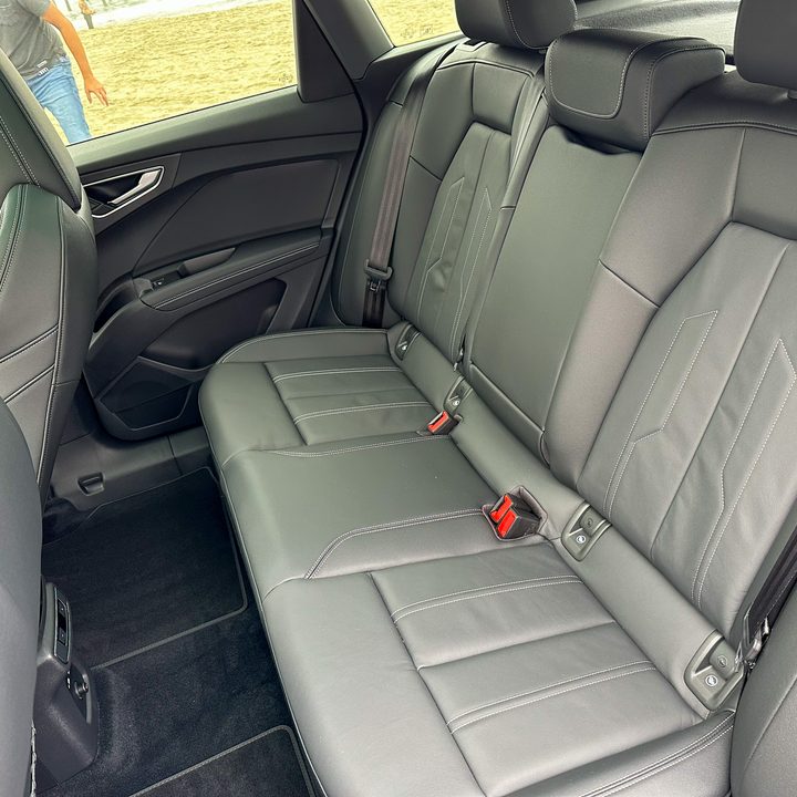 Audi Q4 E-Tron rear seat.
